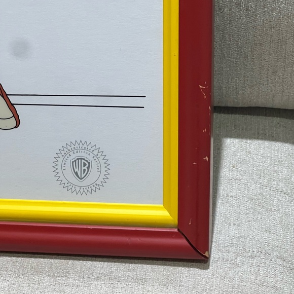 Warner Bros 1992 Limited Edition Anyone for Tennis? Sericel Framed - Picture 6 of 7